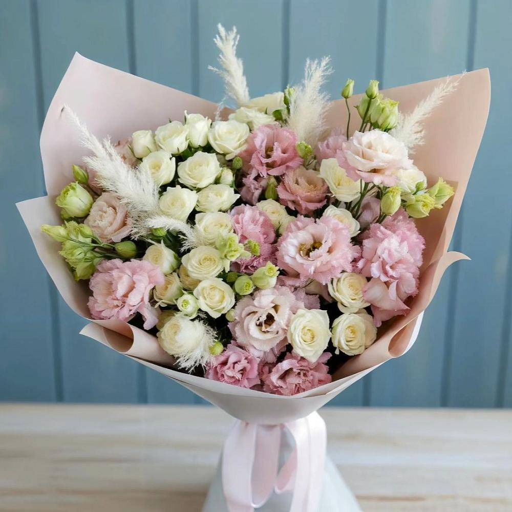 Букет цветов из: Альстромерии и Розы в Стрелице