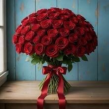 Букет Красные розы Блэк Меджик в Стрелице
