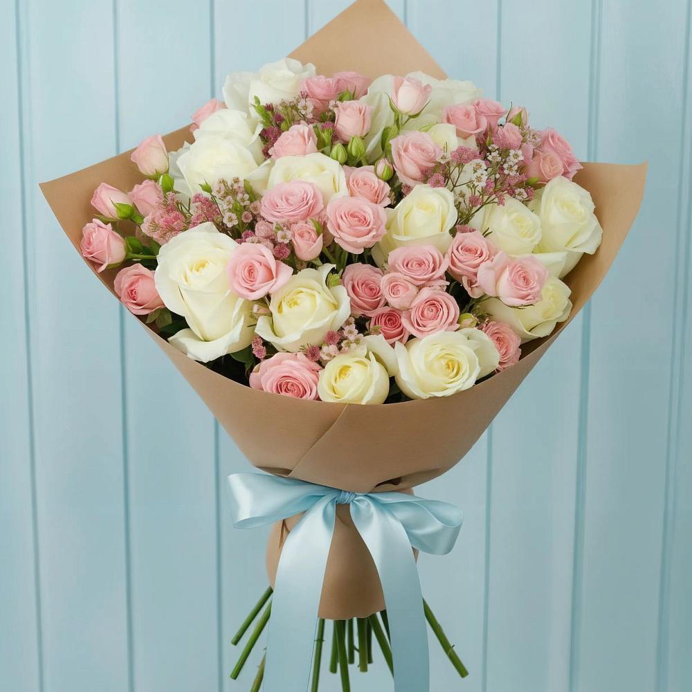 Букет цветов из: Розы в Стрелице