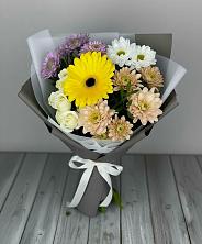 Букет цветов из:  Розы, Герберы и Хризантемы в Стрелице