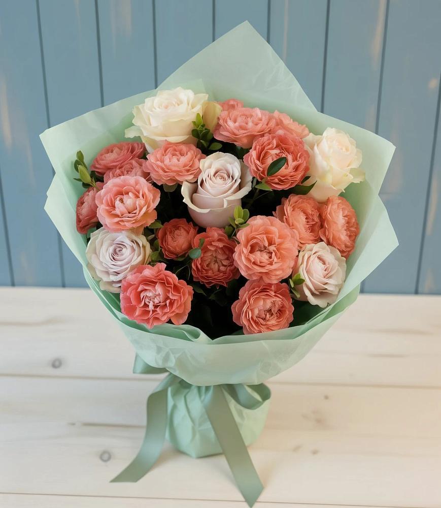 Букет цветов из: Розы в Стрелице