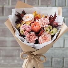Букет цветов из:  Гвоздики, Хризантемы и Розы в Стрелице