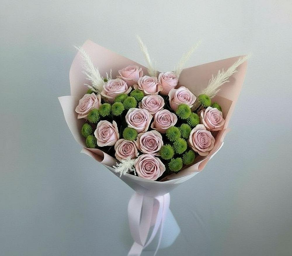 Букет цветов из: Розы и Хризантемы в Стрелице