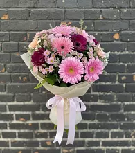 Букет цветов из:  Герберы и Хризантемы в Стрелице