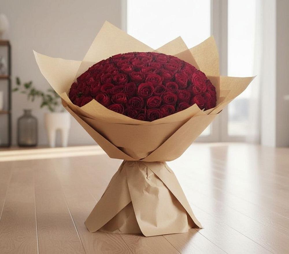 Букет 101 Красная роза в Стрелице