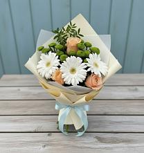 Букет цветов из:  Герберы, Розы и Хризантемы #REPLACE_PRED# Стрелице