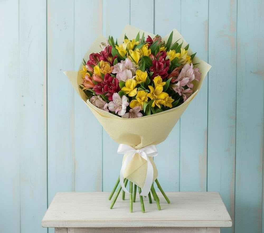 Букет цветов из: Альстромерии в Стрелице