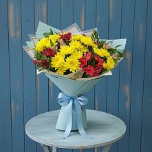 Букет цветов из:  Альстромерии и Хризантемы в Стрелице
