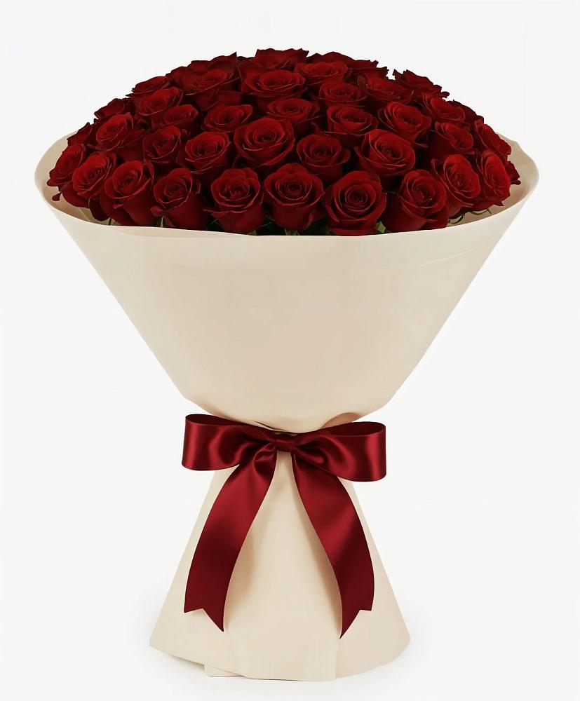 Букет 101 Бордовая роза Блэк Бакарра в Стрелице