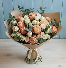Букет цветов из:  Альстромерии и Розы в Стрелице
