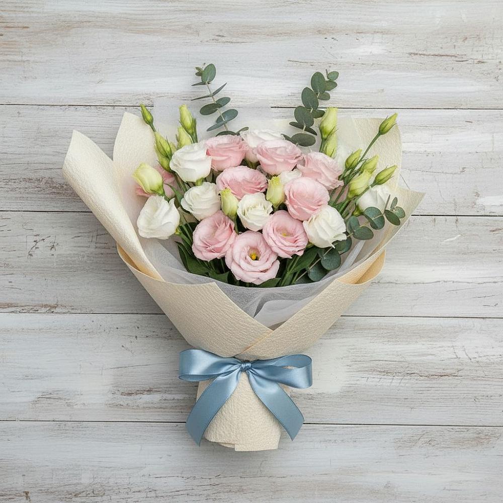 Букет цветов из: Лизиантусы в Стрелице